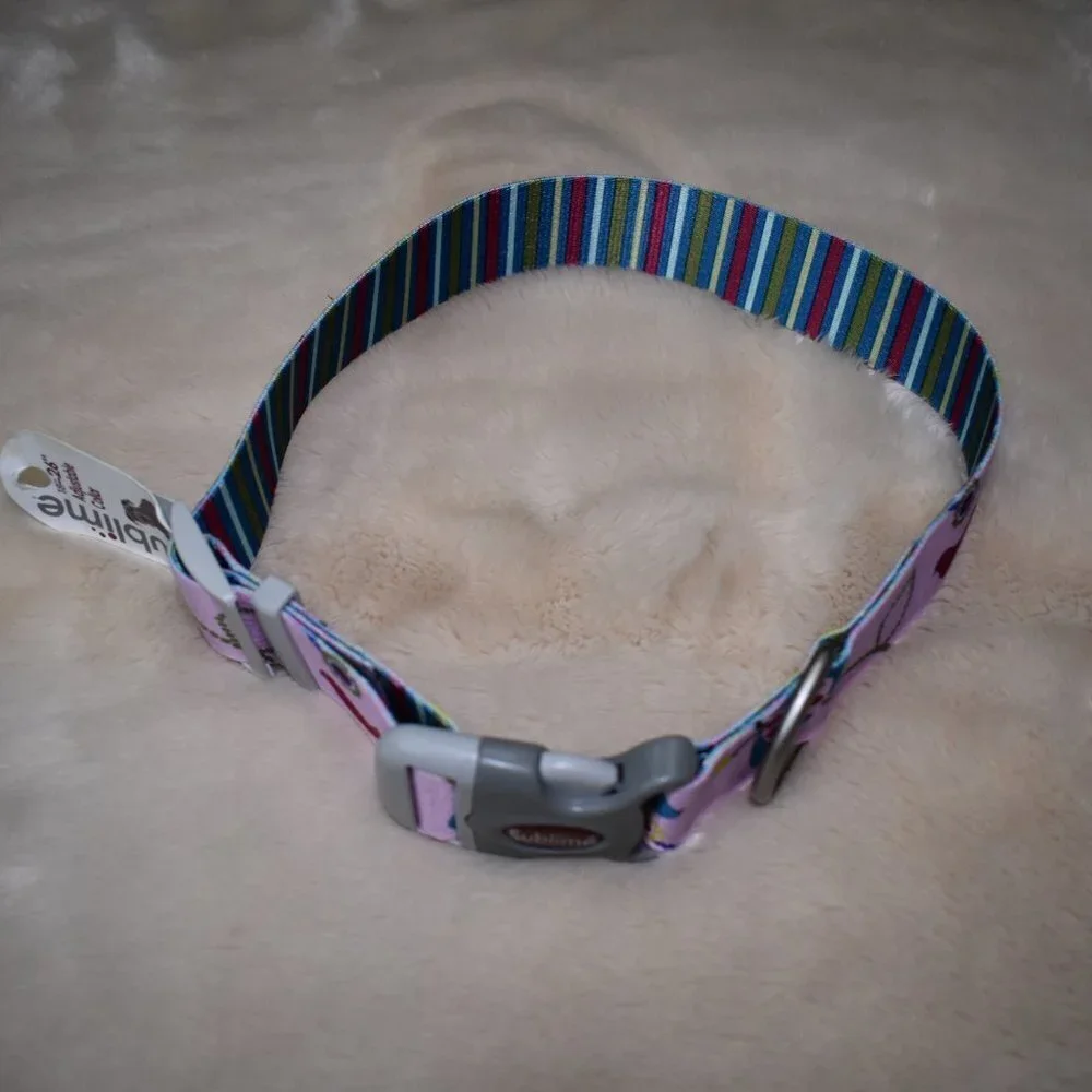 Sublime Pink Dog Collar- 18